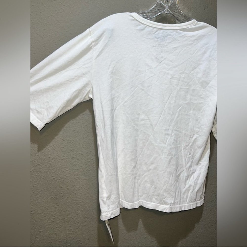 NWT Recycled Karma Can't Buy Me Love White Graphic Cotton Oversized T-Shirt XS - Picture 4 of 7